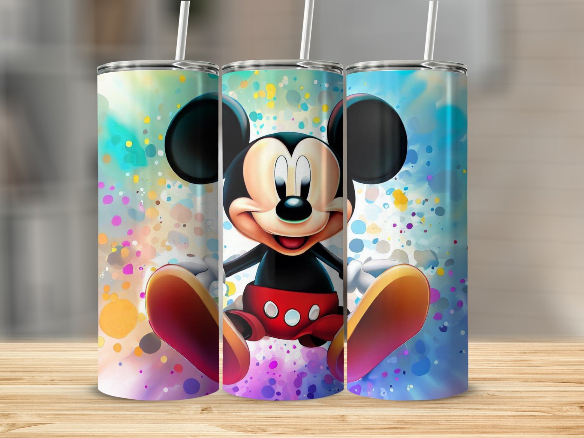 Mickey Mouse Colorful Art Tumbler Disney Drinkware