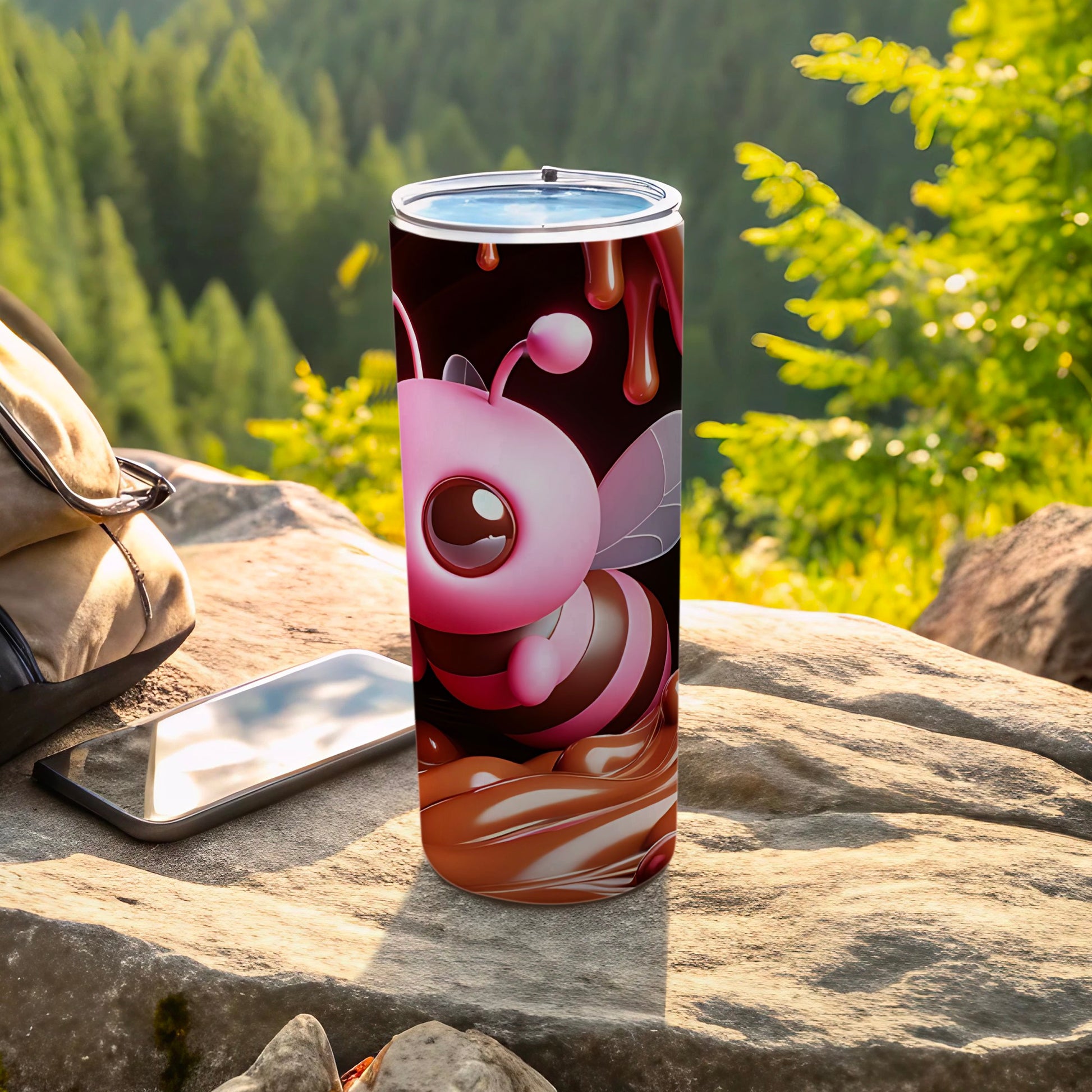 Adorable Bee Nature Inspired Stainless Steel Tumbler Product
