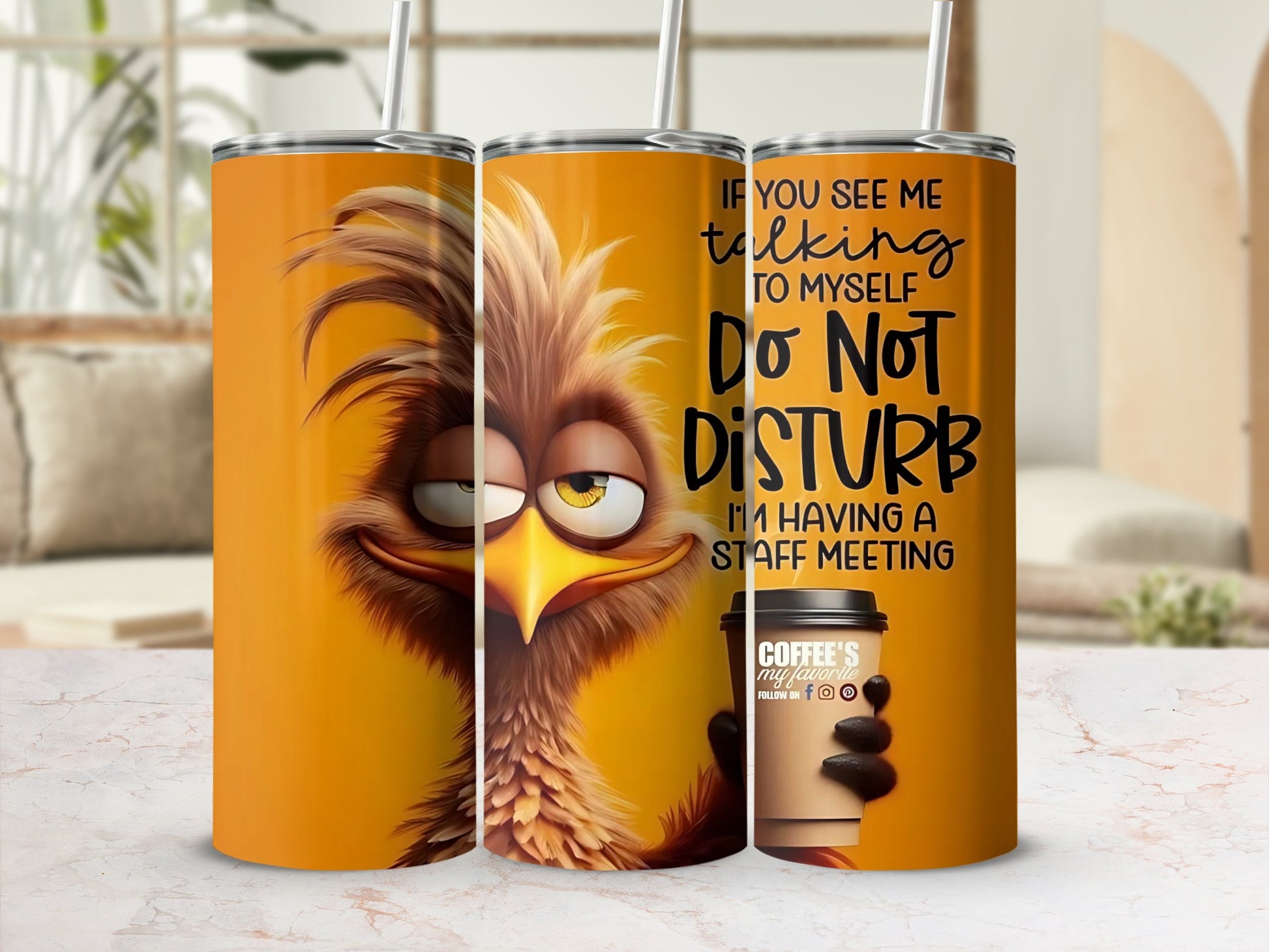 Do Not Disturb Talking To Myself Staff Meeting Tumbler