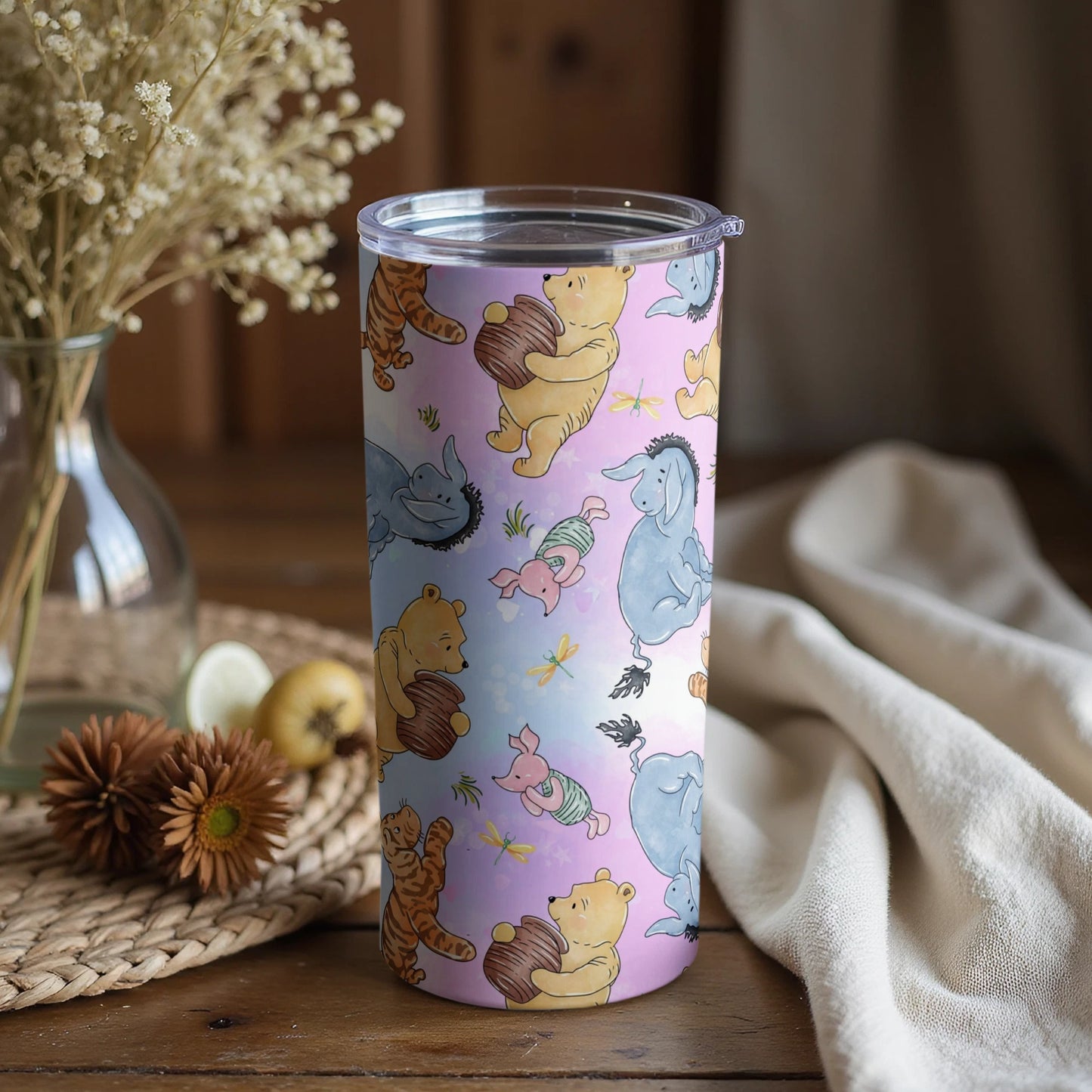 Adorable Woodland Animals Tall Insulated Tumbler