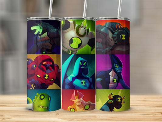 Ben Ten Aliens Transformation Characters Style Poses Tumblers