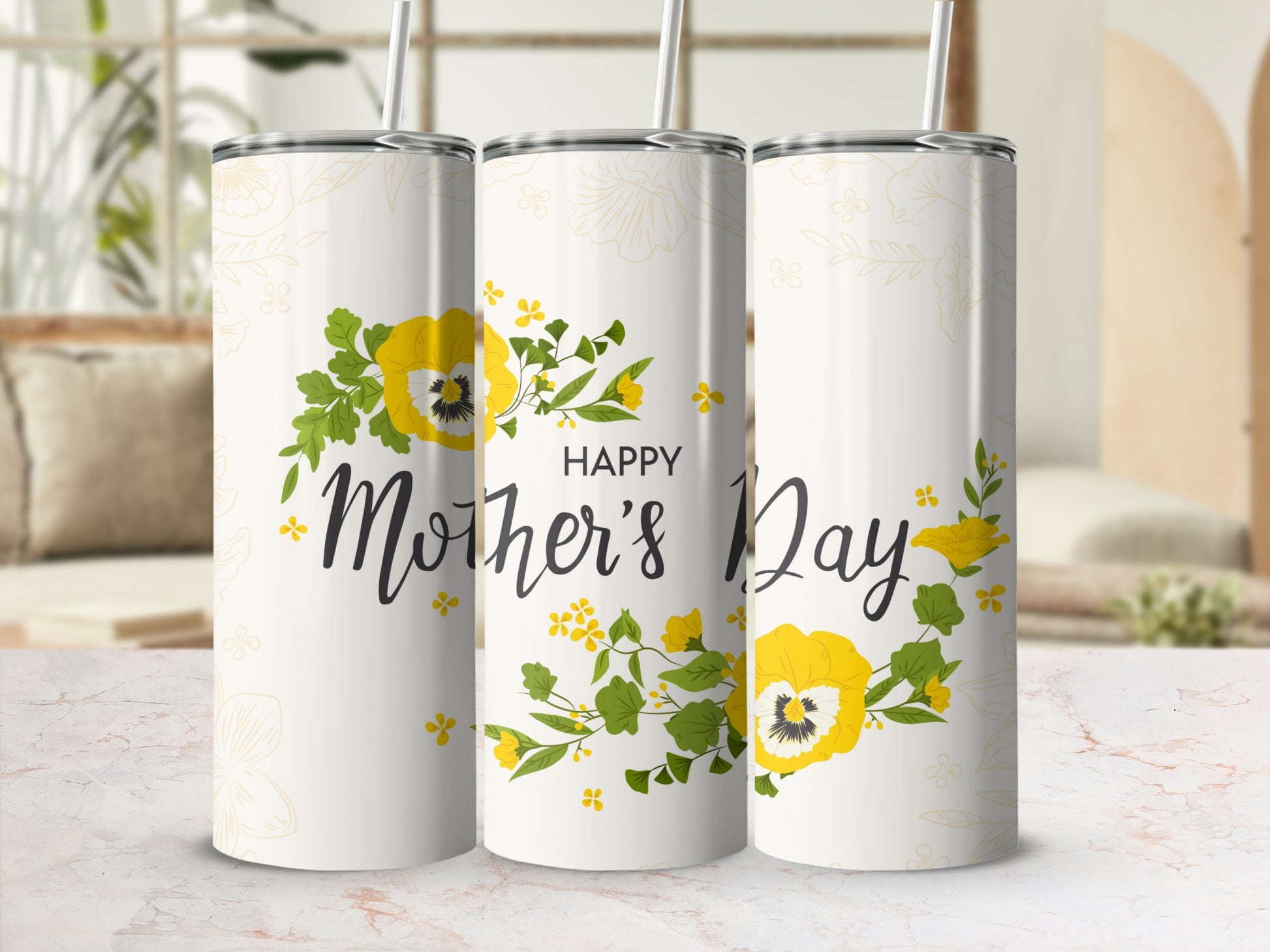 Happy Mother's Day Floral Insulated Tumbler