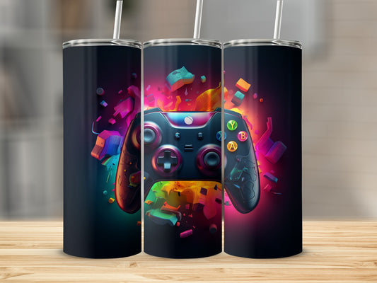 Colorful Gaming Controller Design Tumbler Product
