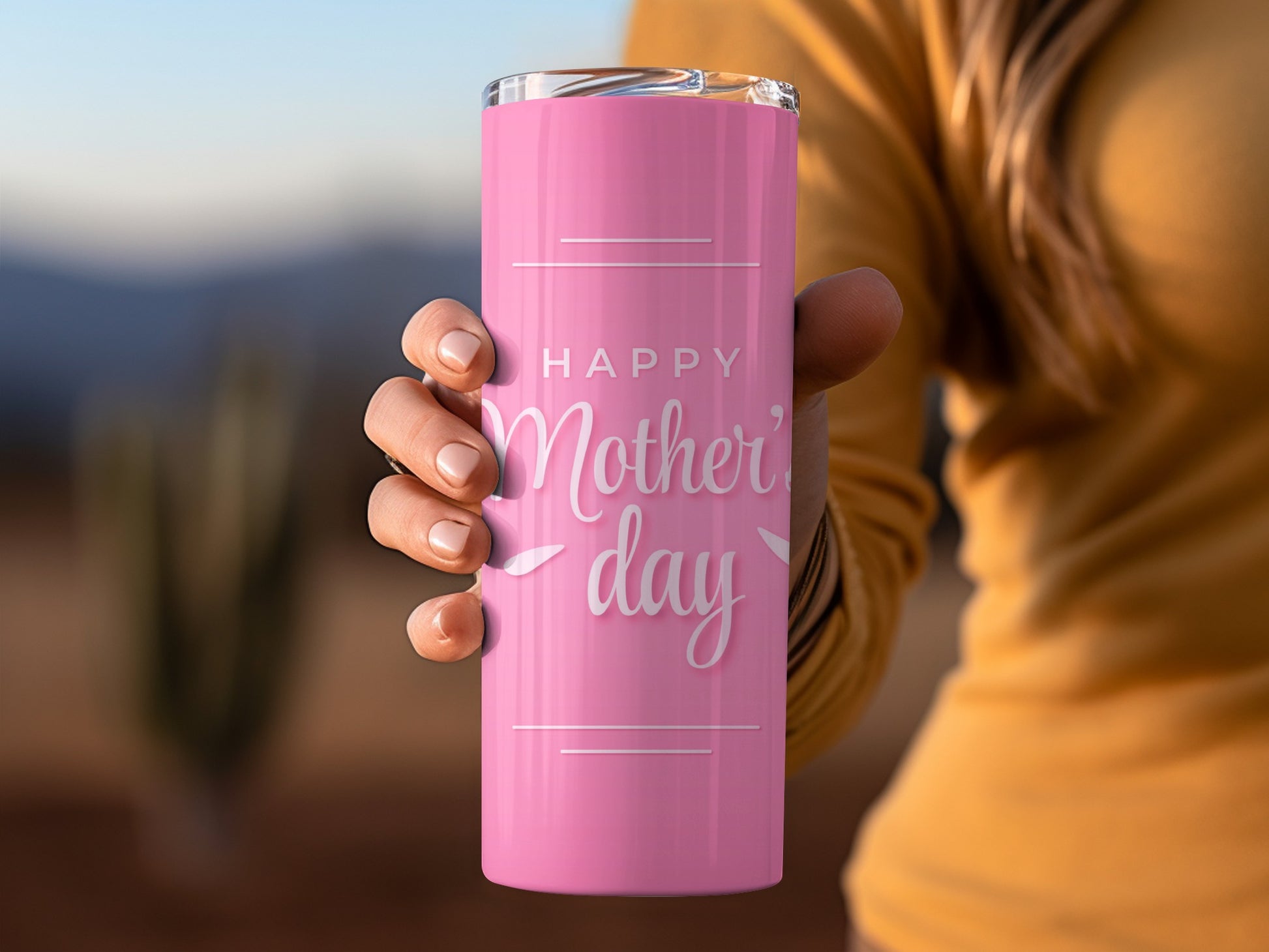 Happy Mother's Day Pink Travel Mug Tumbler Gift Idea