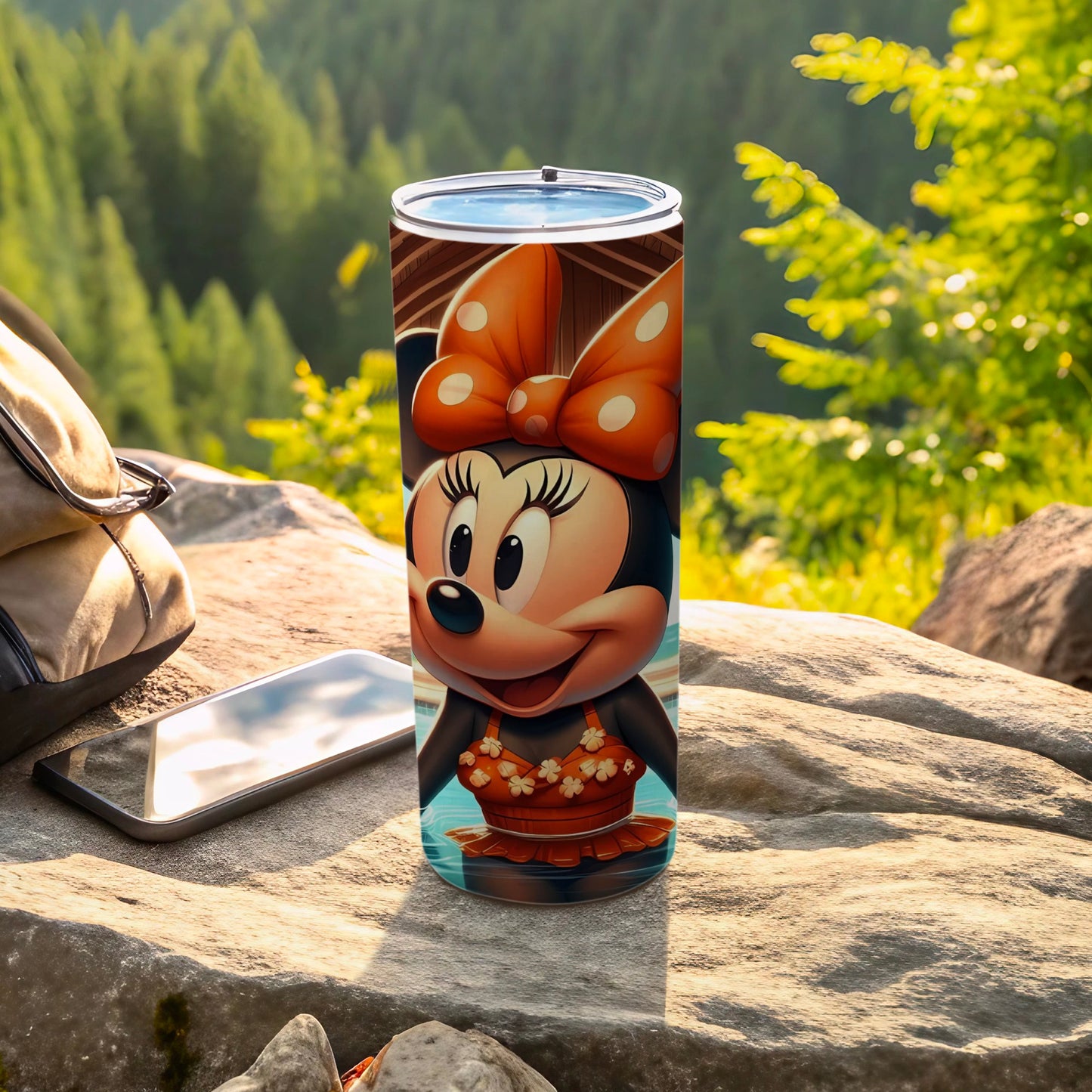 Cute Character Tumbler Cup for Outdoor Enthusiasts