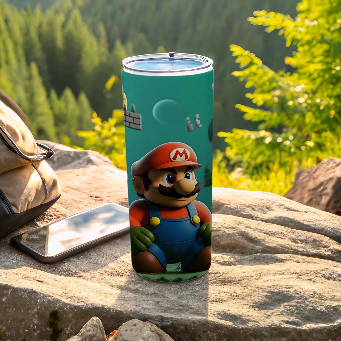 Super Mario Insulated Travel Tumbler with Lid