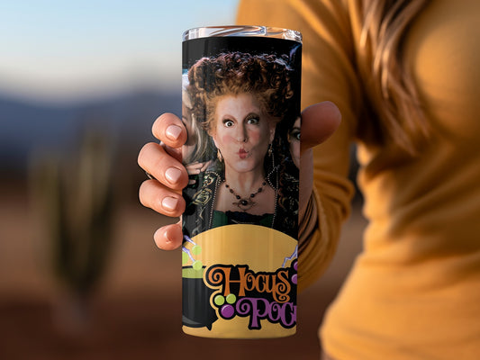 Hocus Pocus themed stainless steel tumbler