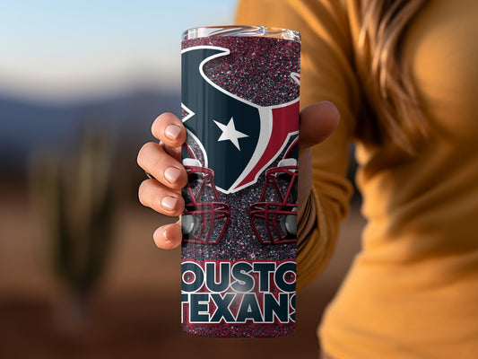 Houston Texans Football Team Logo Graphic Design Tumblers