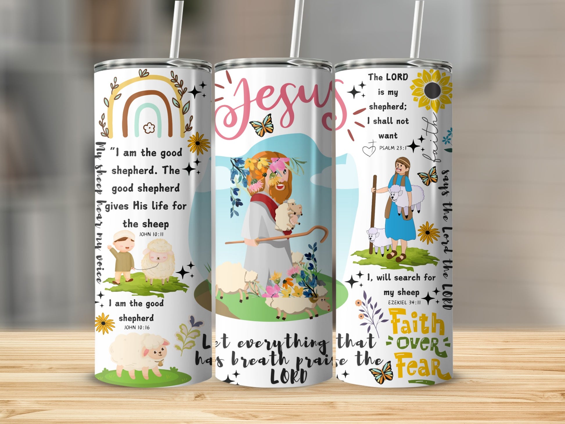 Inspirational Christian Themed Tumblers Religious