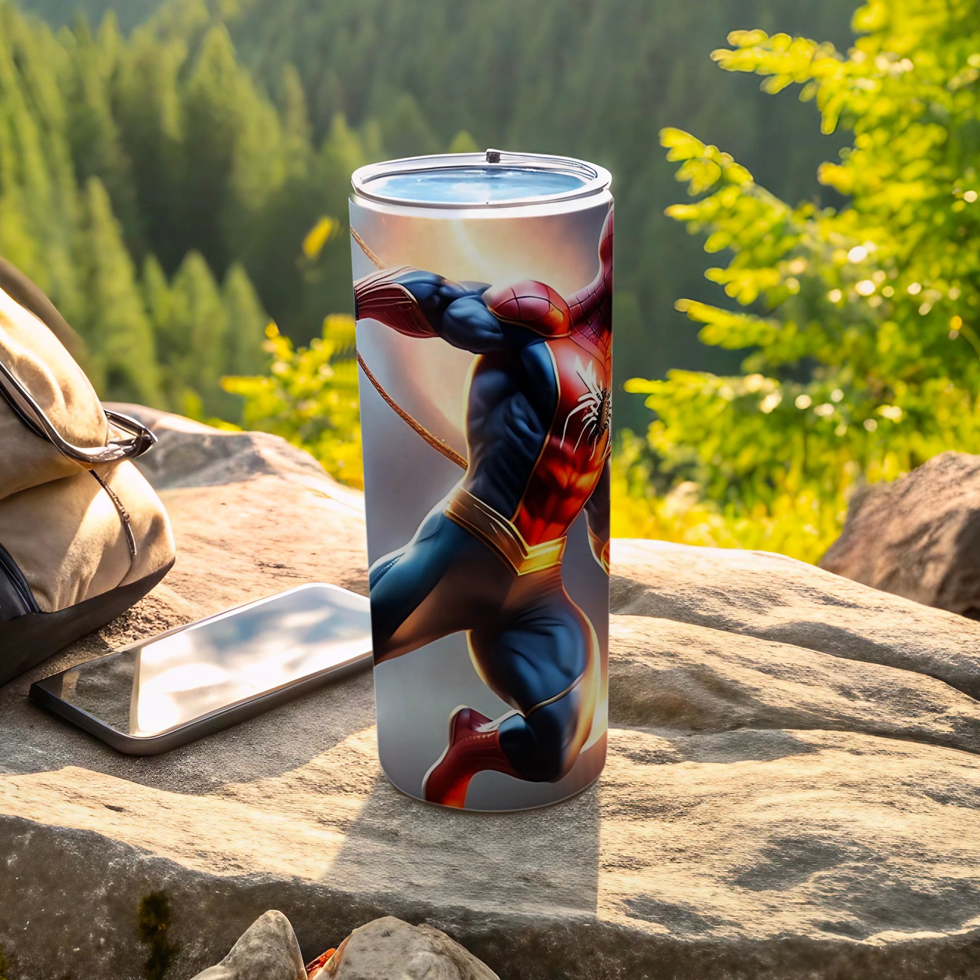 Spider-Man Themed Adventure Tumbler for Outdoor Enthusiasts