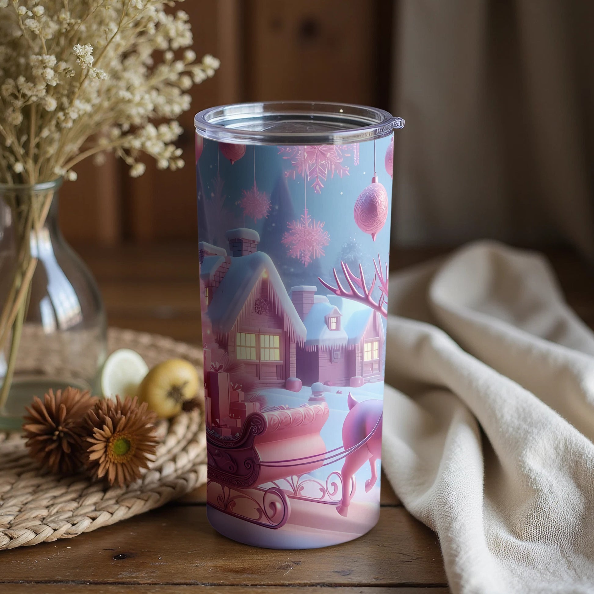 Enchanting Winter Wonderland Tumbler for Holiday Cheer