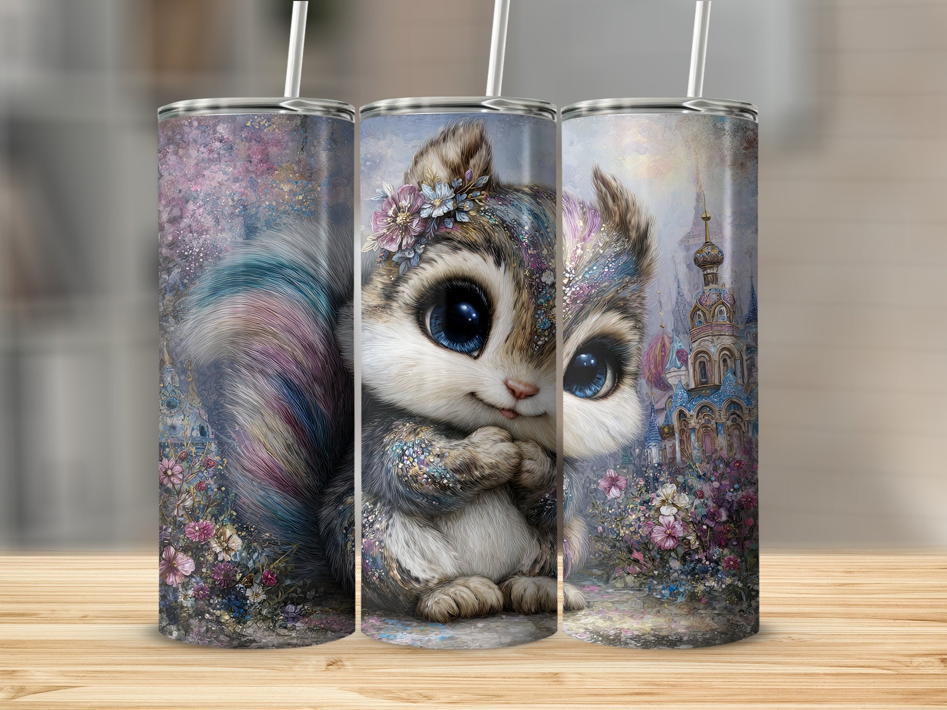 Enchanting Woodland Creature Design Travel Mug