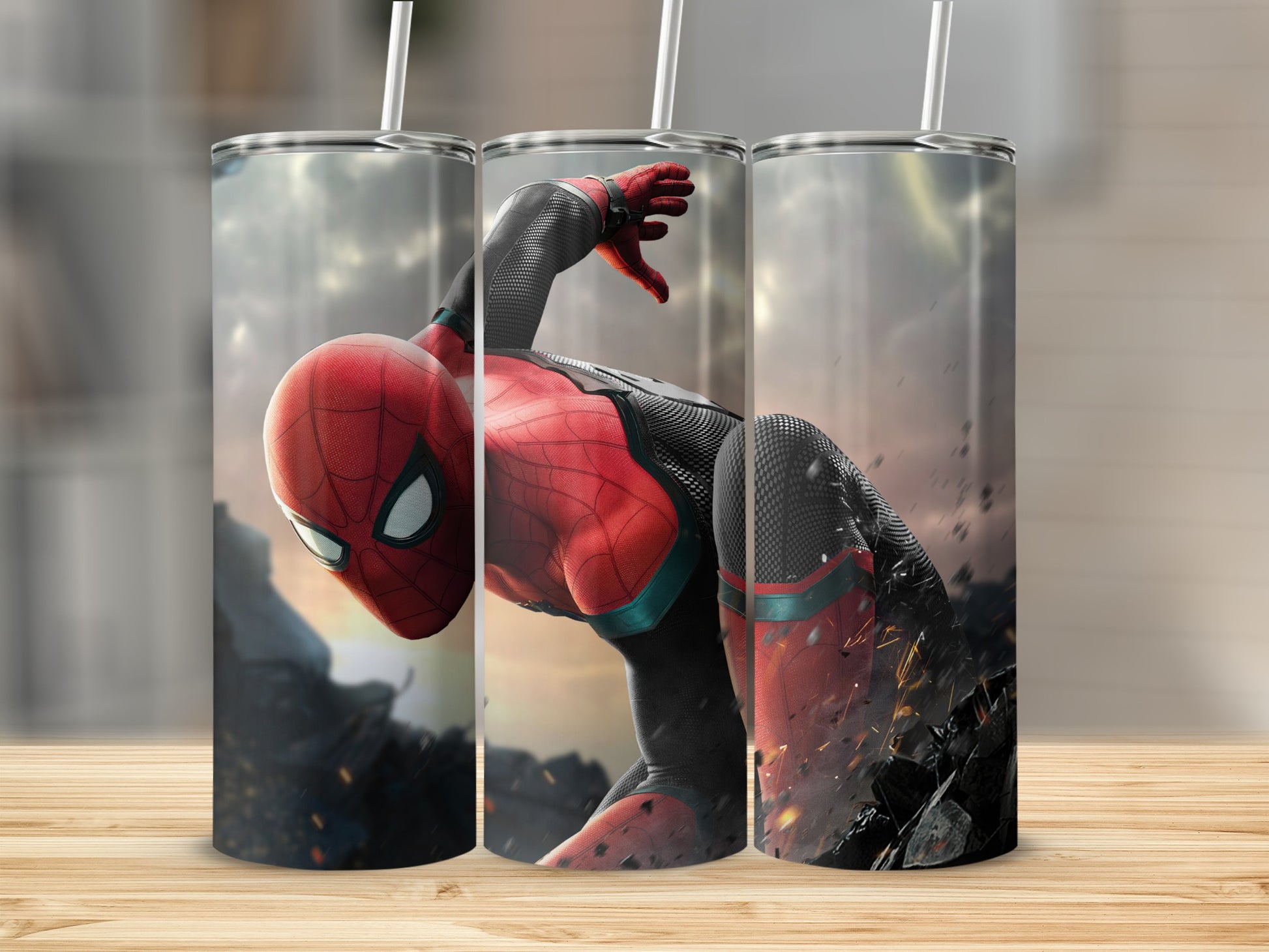 Spider-Man Action Scene Tumbler Cup for Marvel Fans