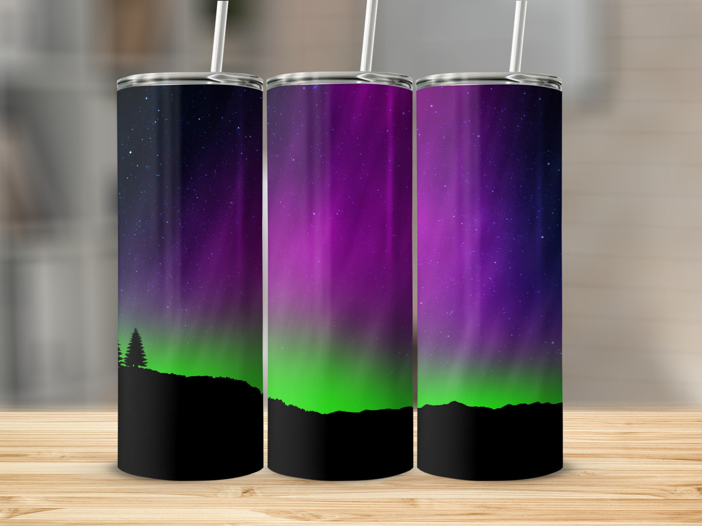 Northern Lights Sky Design 20oz Tumbler Cup Product