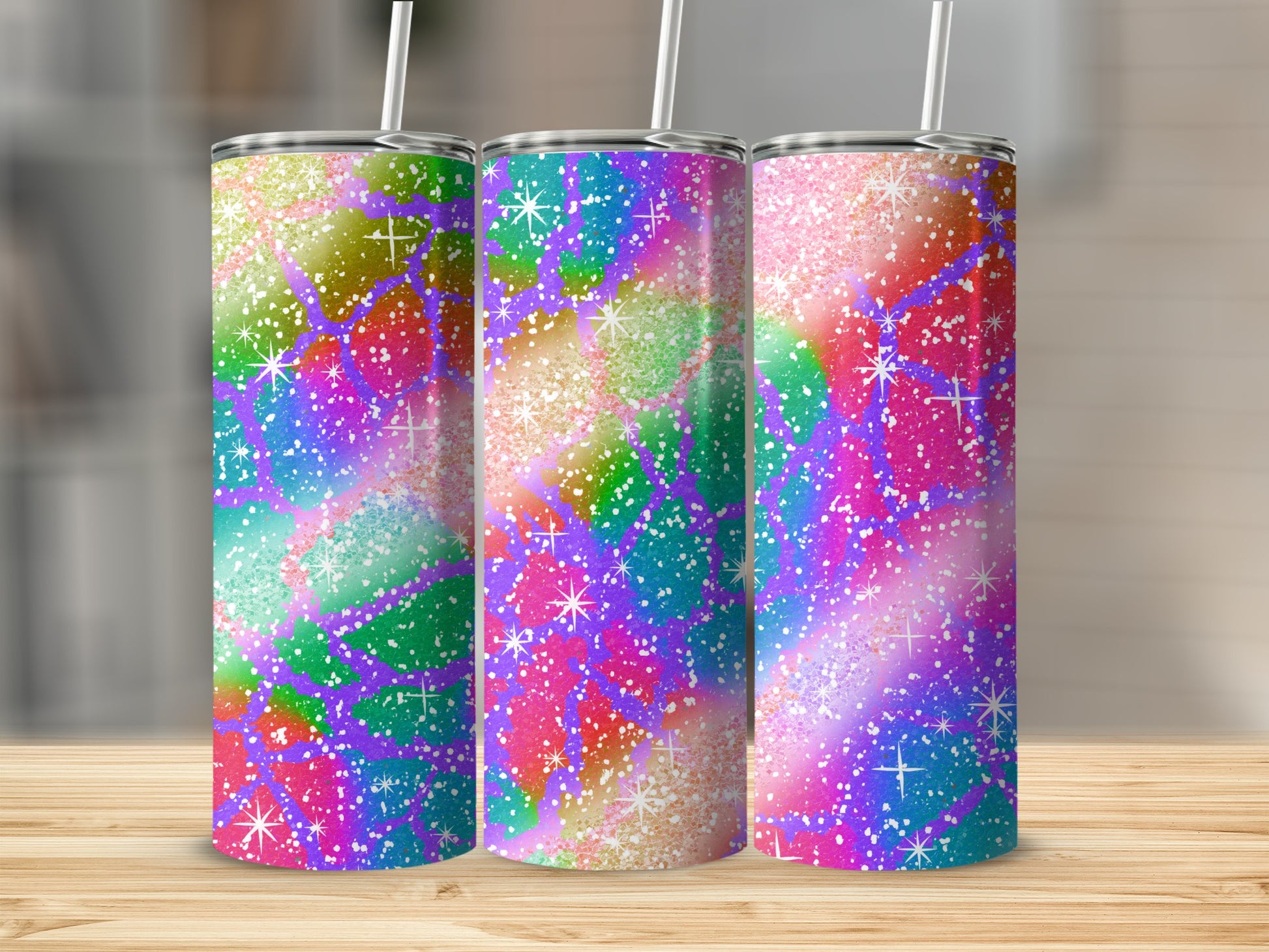Colorful Abstract Galaxy Pattern Tumbler Product