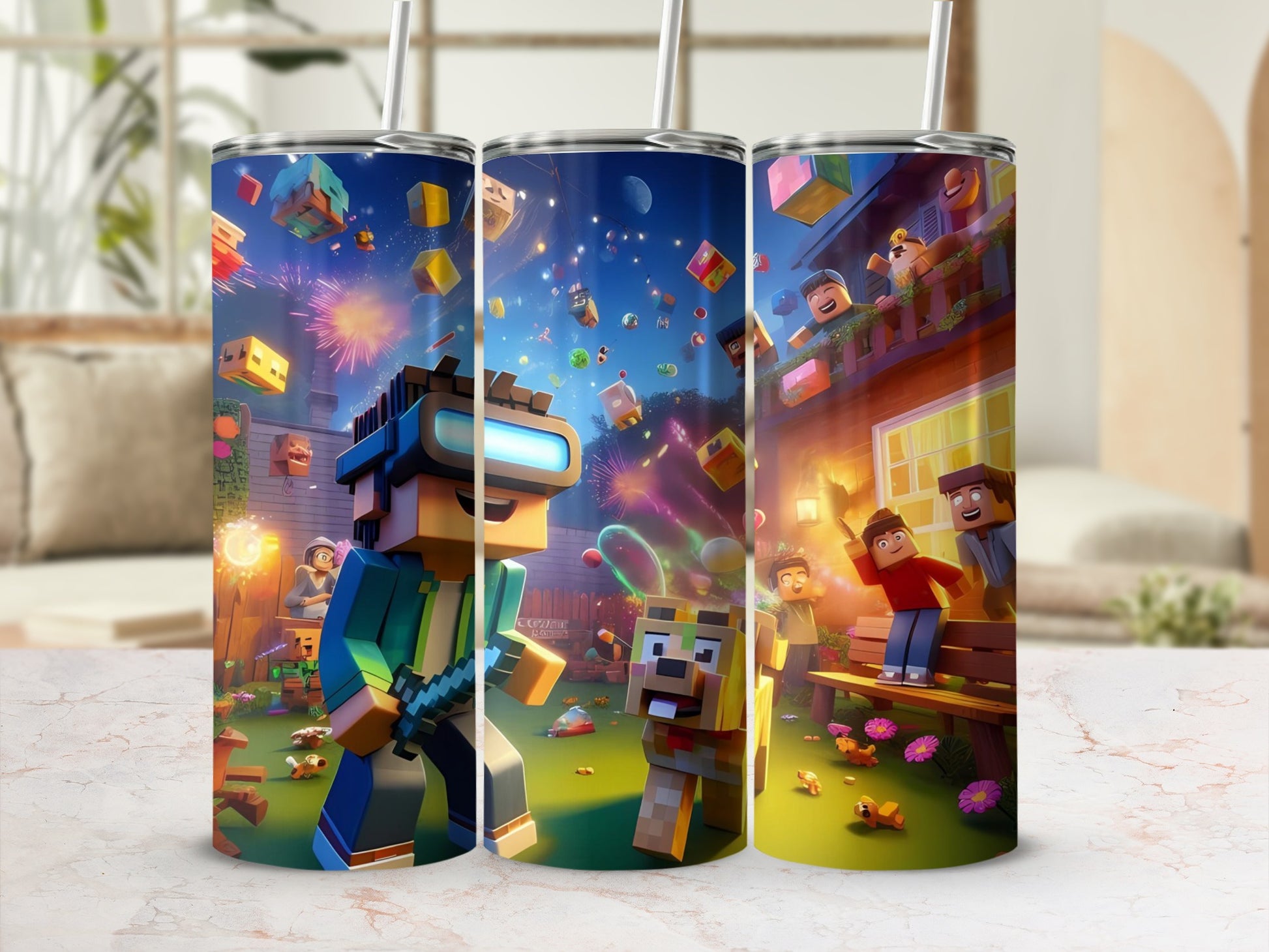Colorful Gaming Adventure Vacuum Insulated Tumbler