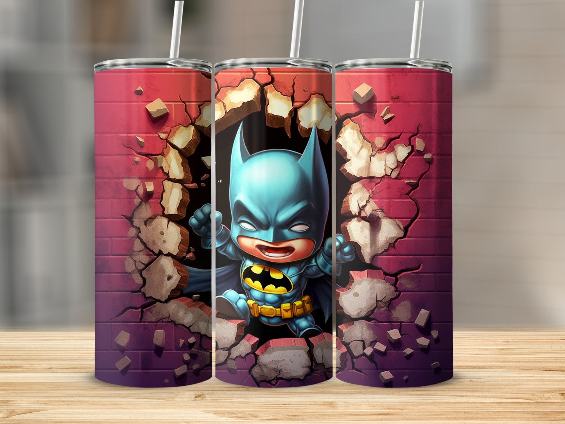 Baby Superhero Cartoon Character Insulated Tumbler