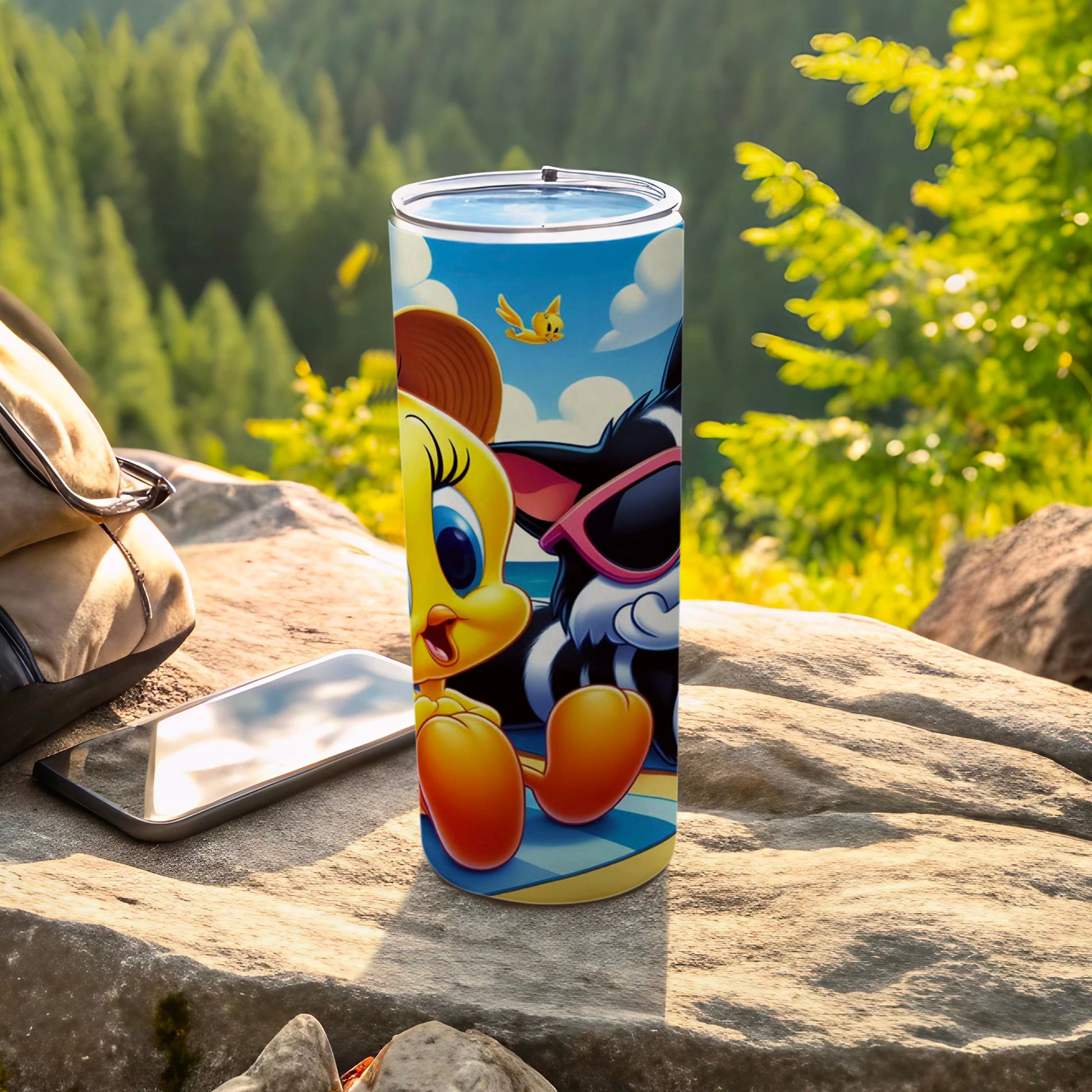 Cute Cartoon Characters Tumbler for Outdoor Adventures