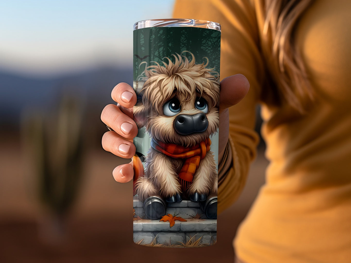 Cute Fluffy Puppy Design Insulated Travel Mug