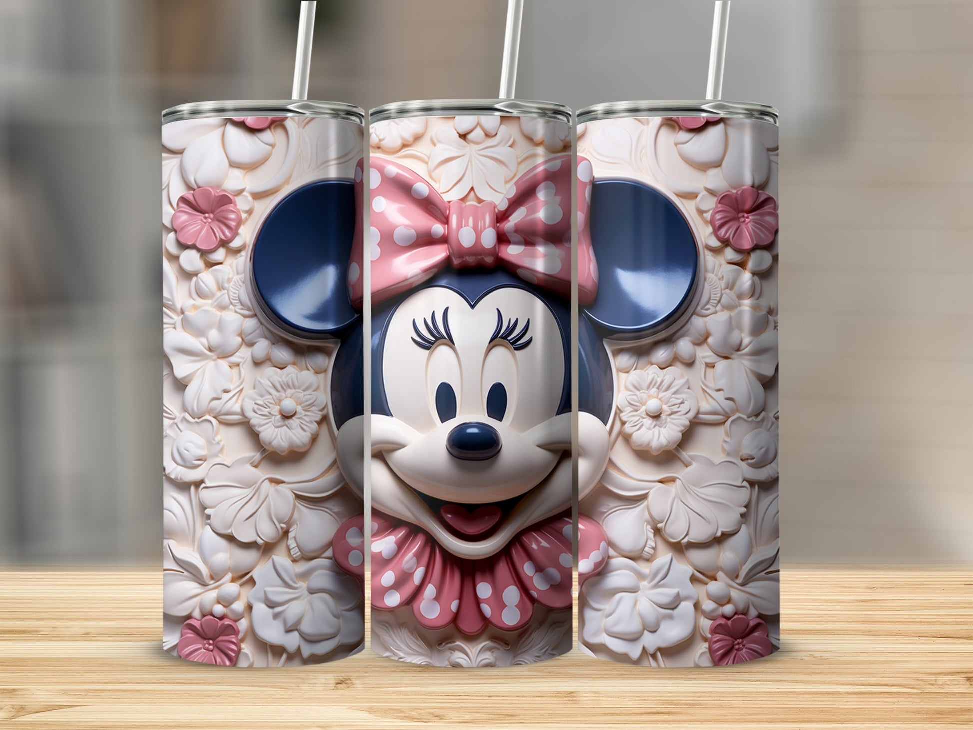 Minnie Mouse Floral Design Tumbler for All Ages