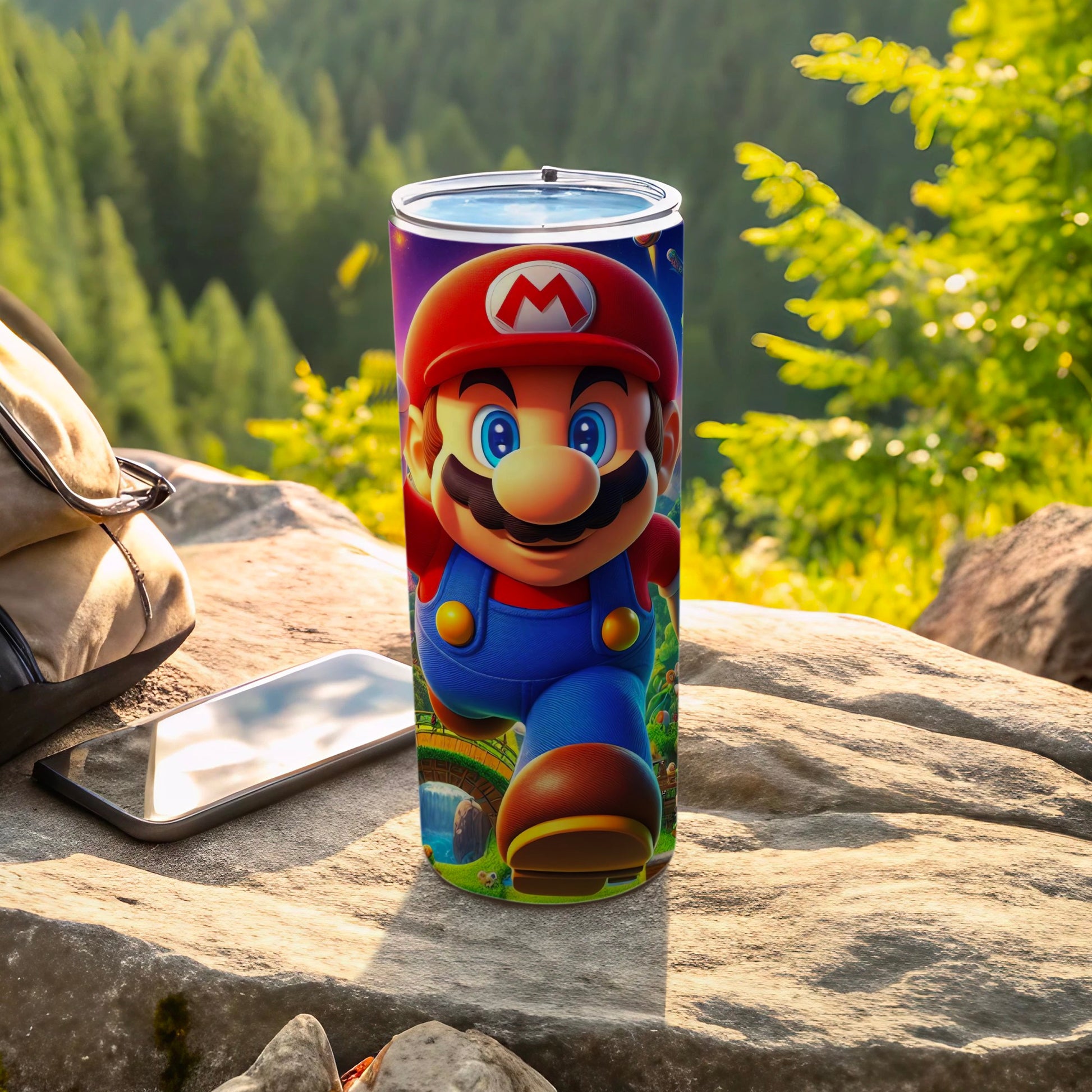 Vibrant Mario Design Insulated Travel Tumbler