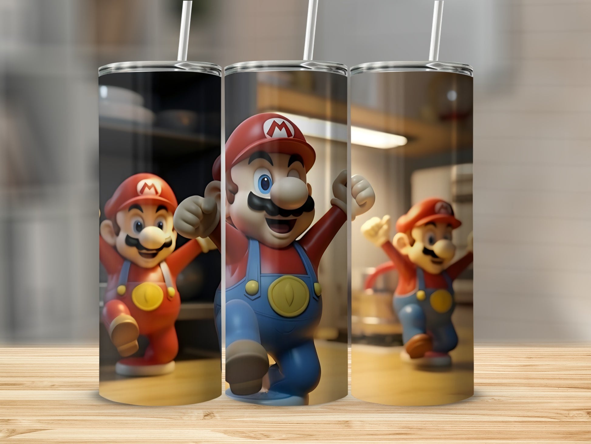 Vibrant Cartoon Character Design Tumbler Beverage Container
