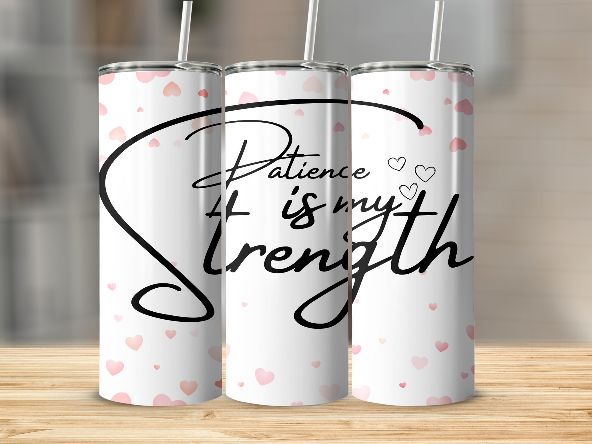 Patience Is My Strength Tumbler Inspirational Quote