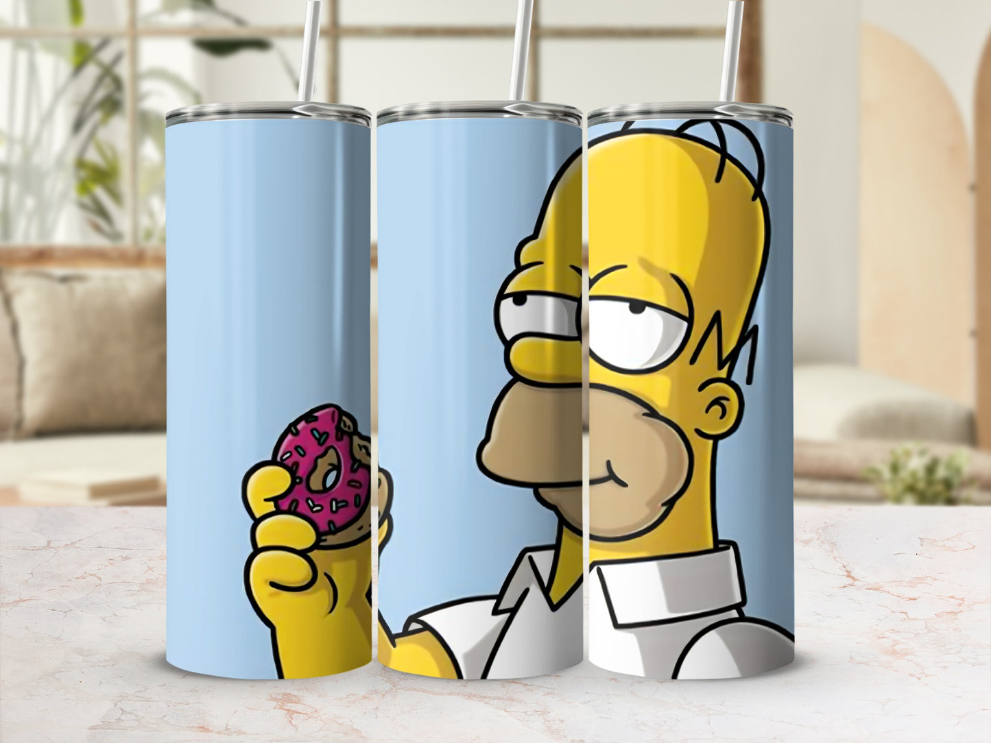 Funny Cartoon Character Drinking Cup Insulated Travel Mug