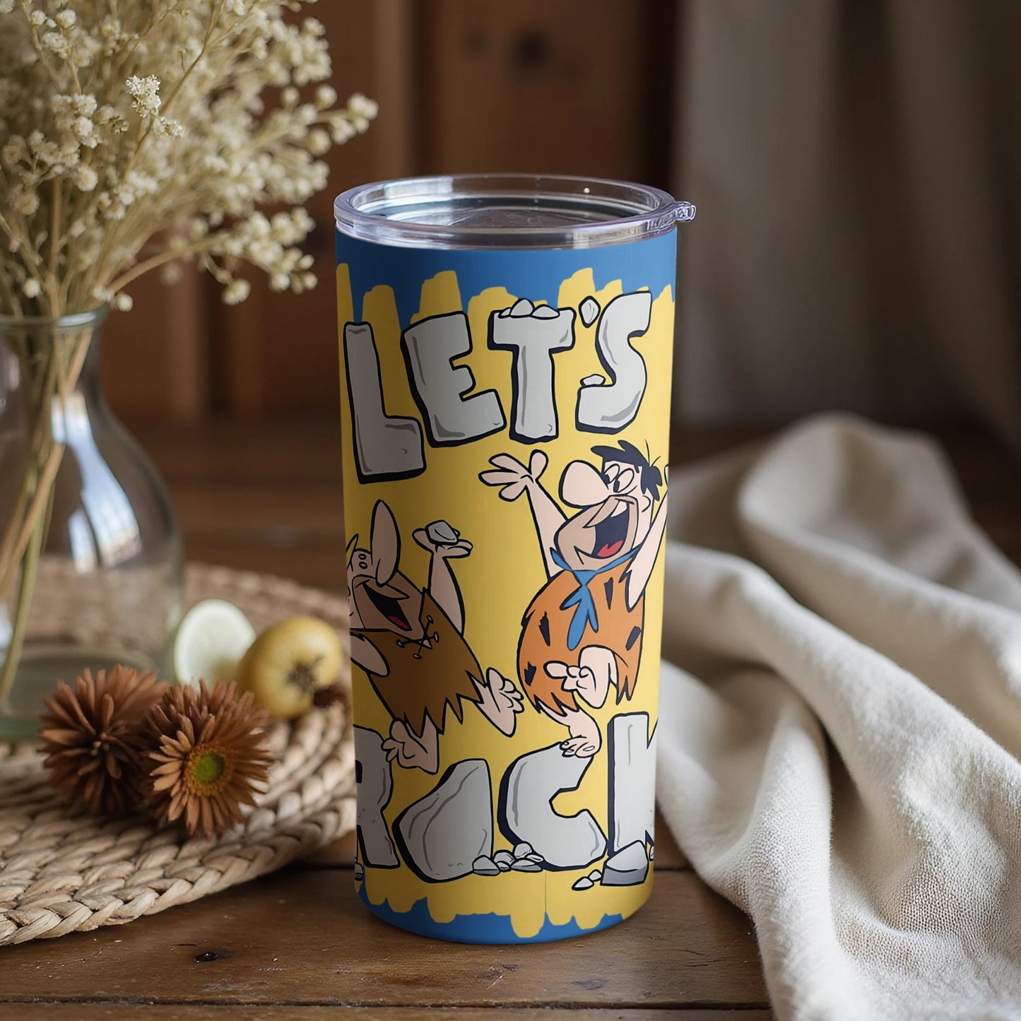Let's Rock Cartoon Characters Tumbler