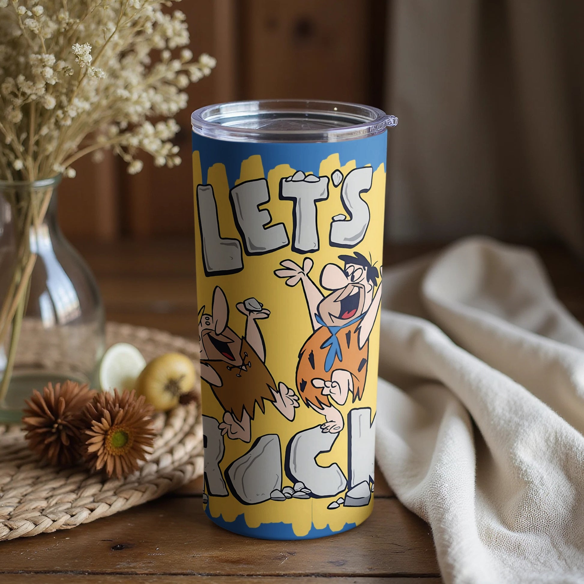 Let's Rock Cartoon Characters Tumbler