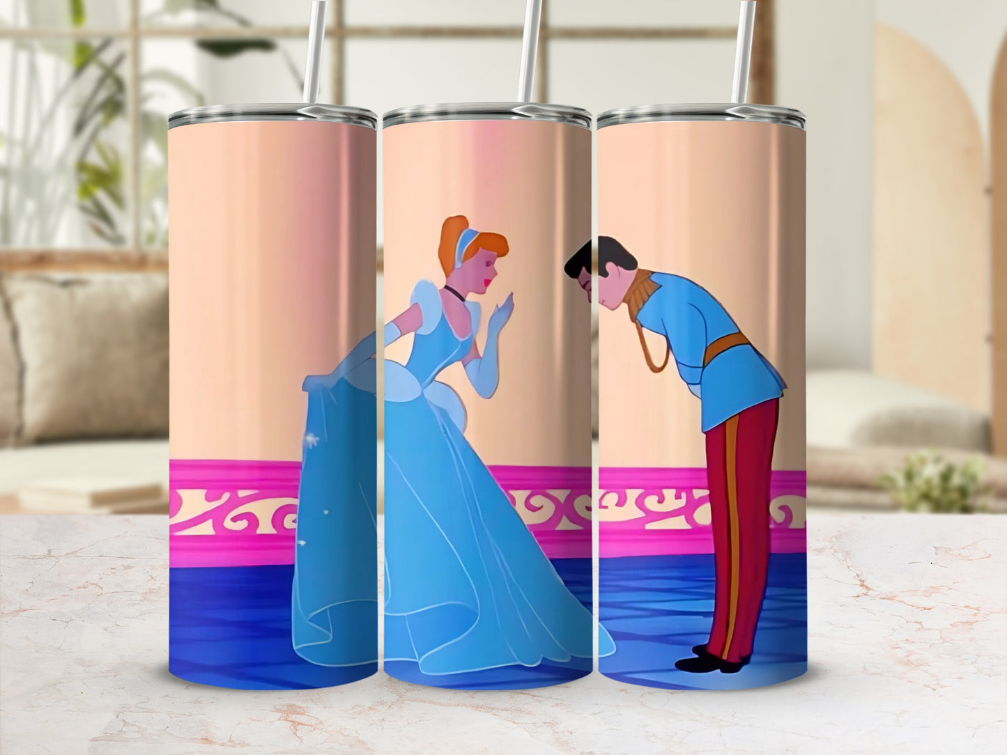 Fairytale Princess and Prince Insulated Tumbler