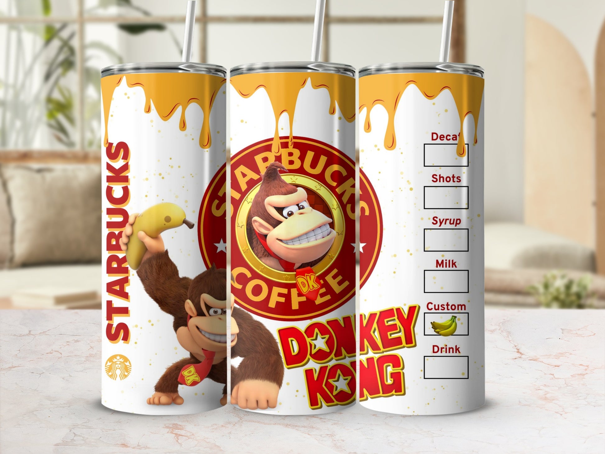 Starbucks Donkey Kong Coffee Customizable Tumbler