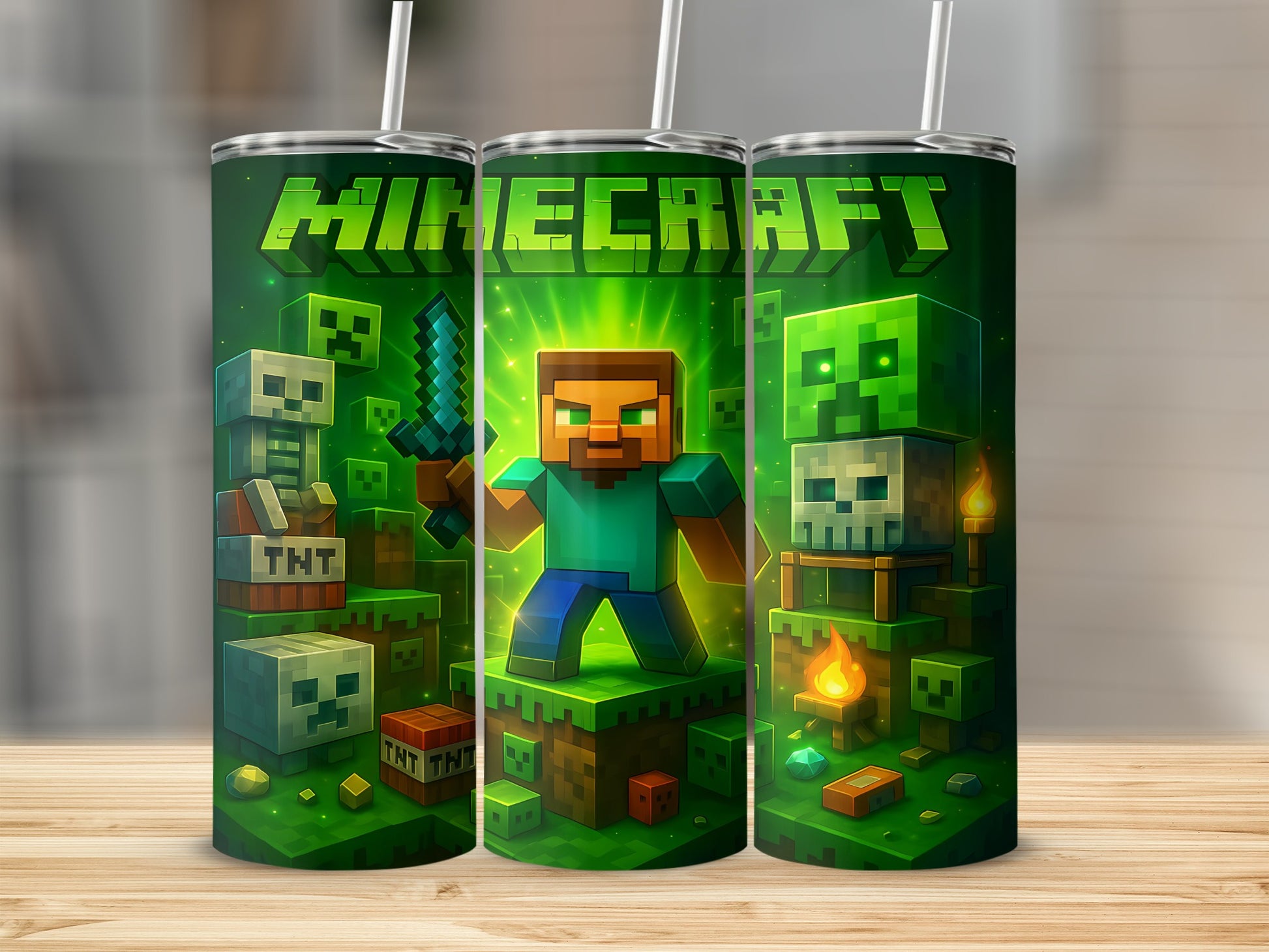 Minecraft Adventure Themed Tumbler for Gamers