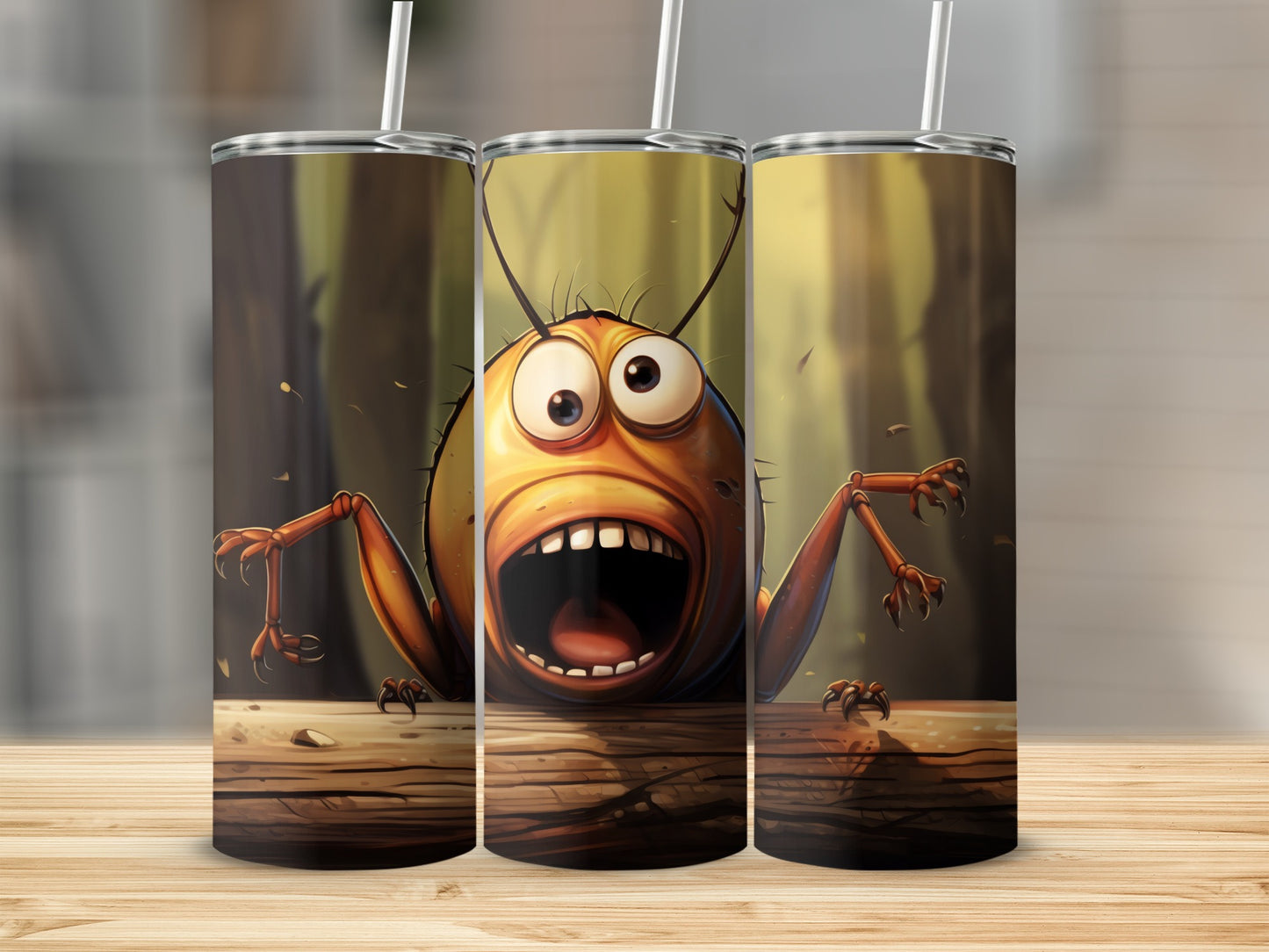 Cartoon Bug Screaming Forest Critter Design product type