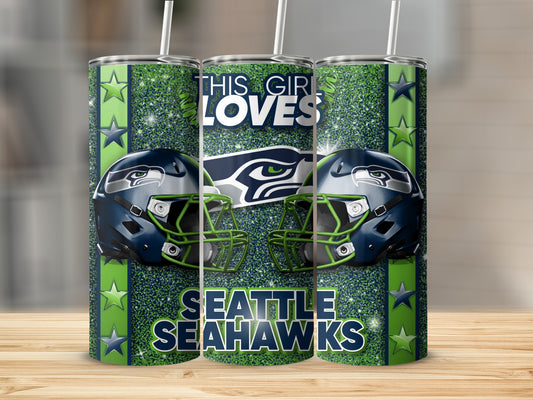 This Girl Loves Seattle Seahawks Football Team Tumblers