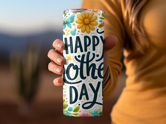 Happy Mother's Day Floral Design Tumbler Gift Item