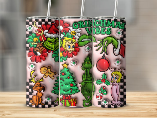 Grinchmas Vibes Christmas Themed Tall Tumbler product