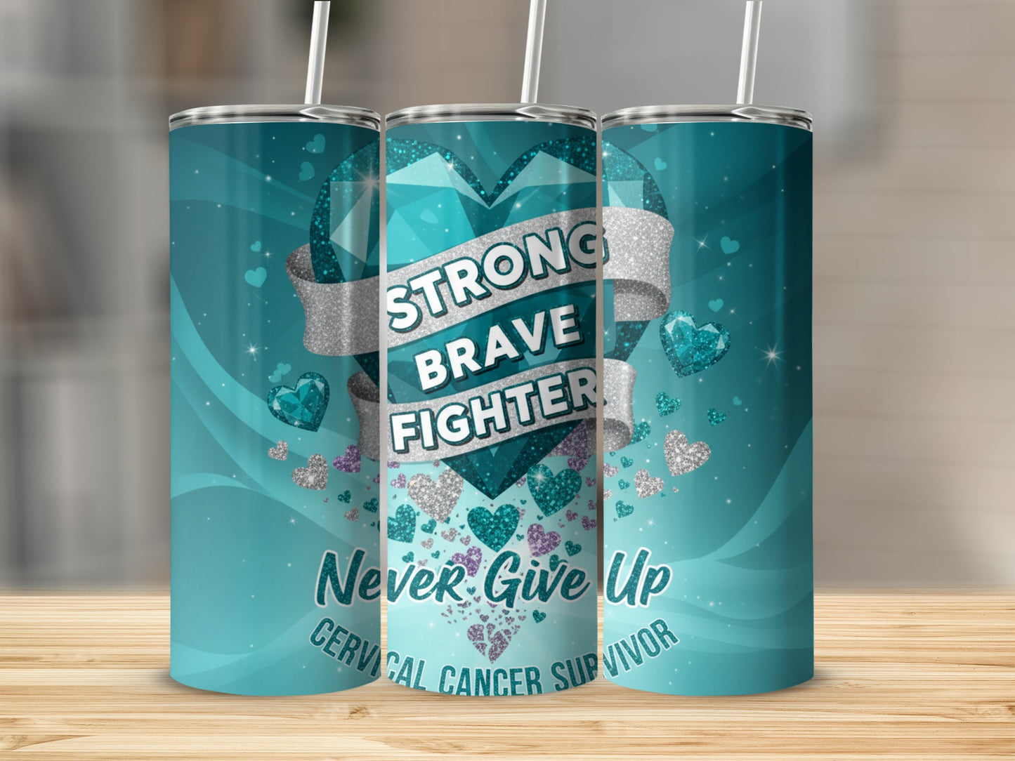 Strong Brave Fighter Never Give Up Cervical Cancer Gift