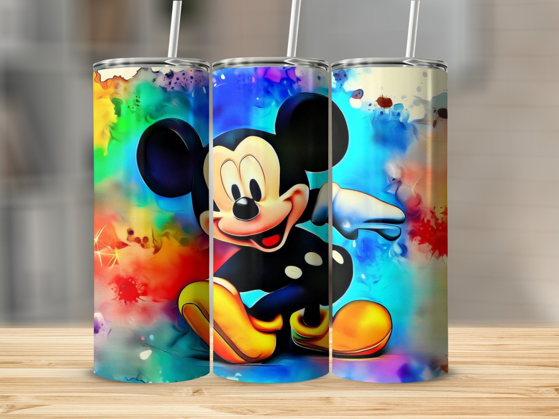 Bright and Cheerful Mickey Mouse Themed Tumbler