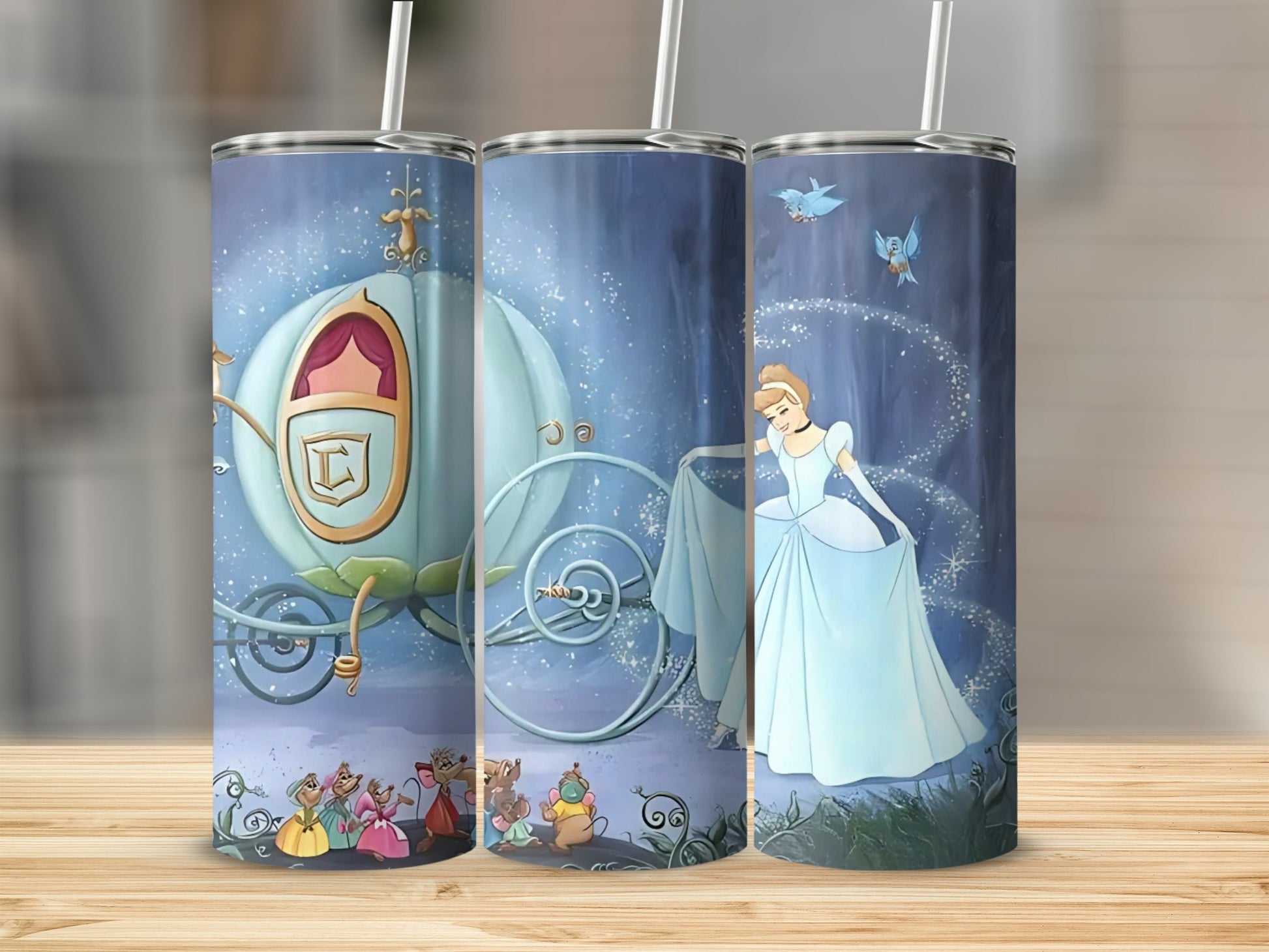 Enchanting Fairy Tale Castle Cinderella Tumbler Cup