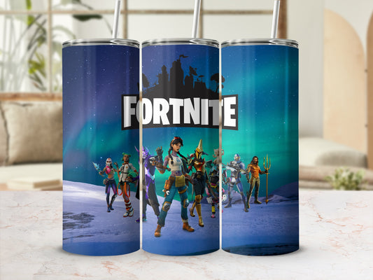 Fortnite Character Themed Tumbler with Straw Cup