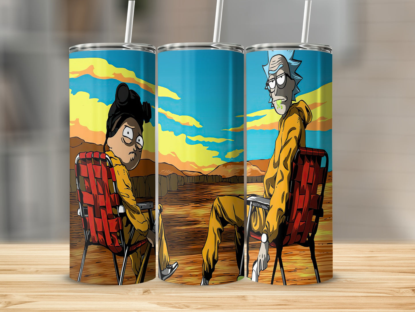 Cartoon Characters Design Travel Tumbler