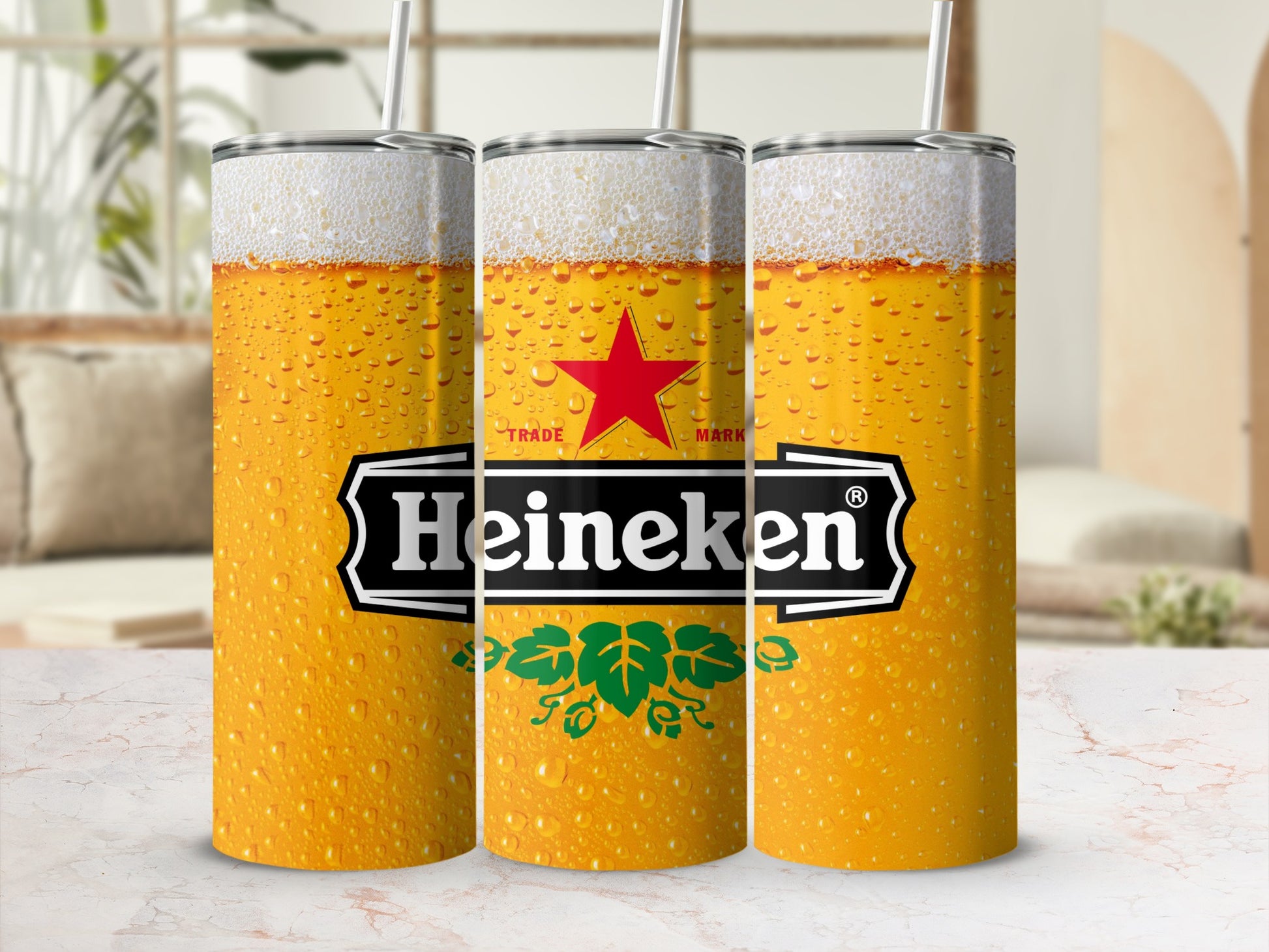 Heineken Beer Gold Foam Droplets Tumbler product type