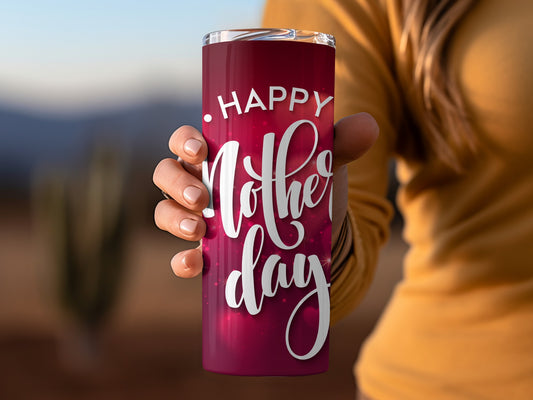 Happy Mother's Day Tumbler with Festive Design