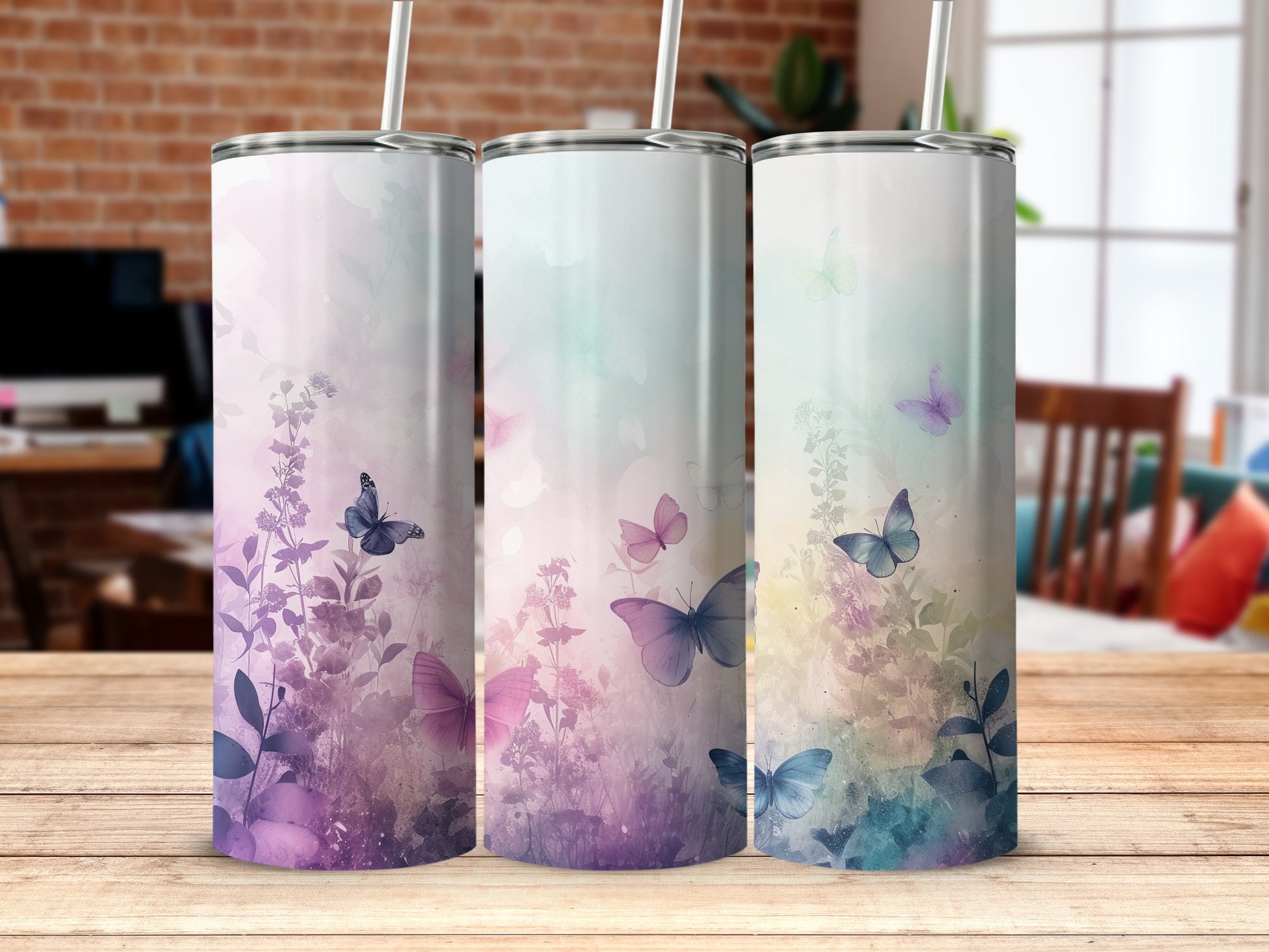 Enchanted Garden Butterfly Watercolor Tumbler Purple Blue product type
Butterfly Tumbler, Watercolor Design, Floral Tumbler, Garden Theme, Purple Butterflies, Blue Butterflies, Pink Butterflies, Nature Inspired, Artistic Tumbler, Unique Gift, Drinkware, Beverage Holder, Spring Aesthetic, Summer Vibes, Insulated Tumbler, Butterfly Art, Serene Design, Vibrant Colors, Botanical Print, Beautiful Tumbler