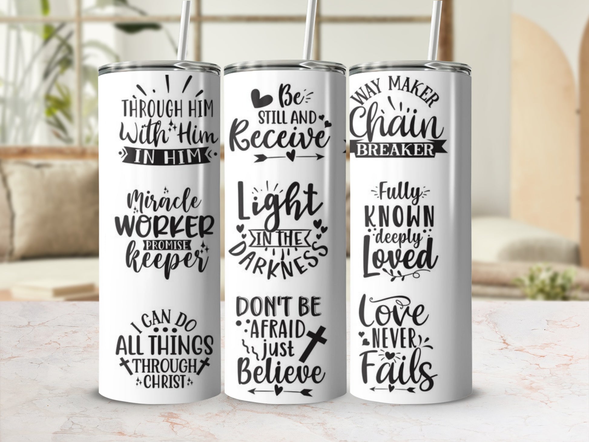 Inspirational Faith Quotes Motivational Tumbler