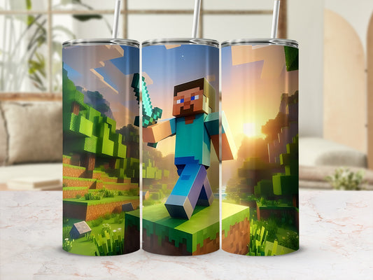 Minecraft Inspired Character Adventure Tumbler