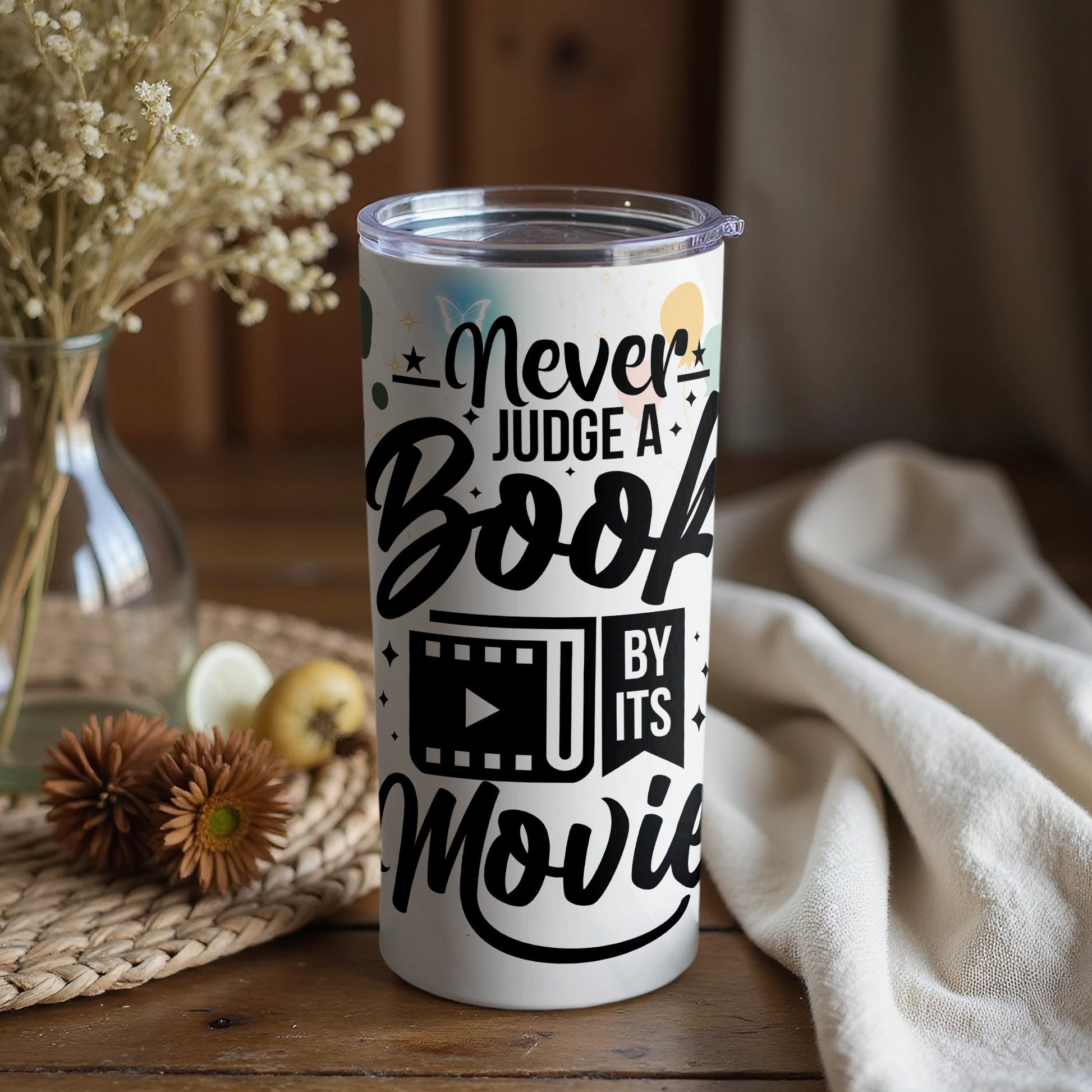 Never Judge a Book By Its Movie Tumbler Product