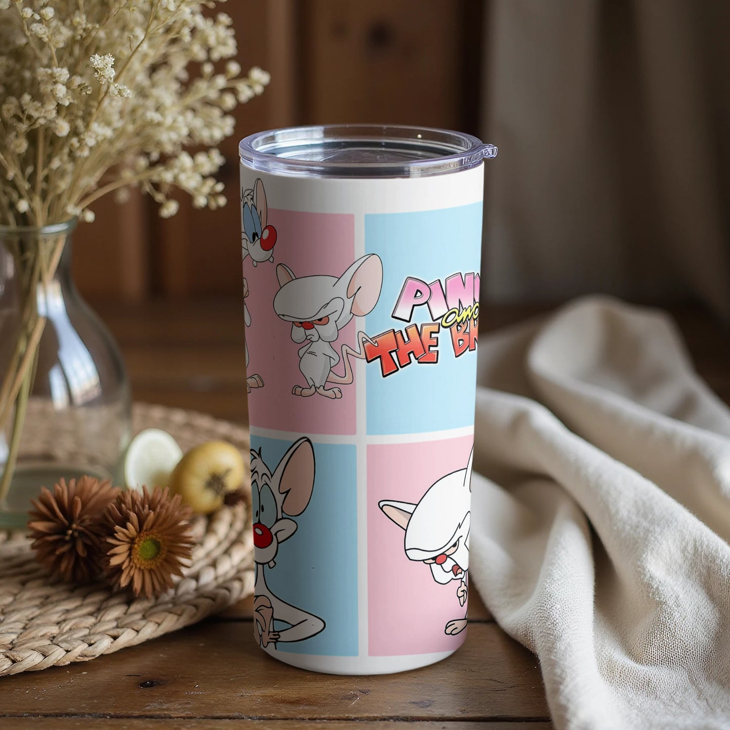 Pinky and The Brain Cartoon Character Tumbler