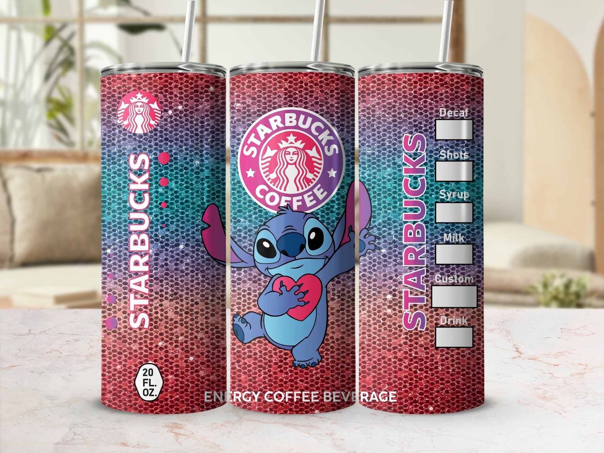 Starbucks Stitch Design 20oz Coffee Beverage Tumbler